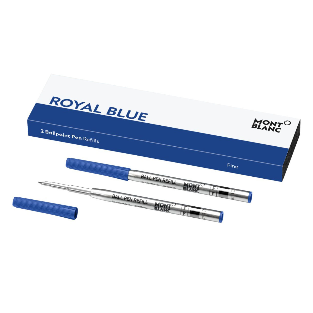 Montblanc - 2 x Ballpoint Pen Refills (F) Royal Blue